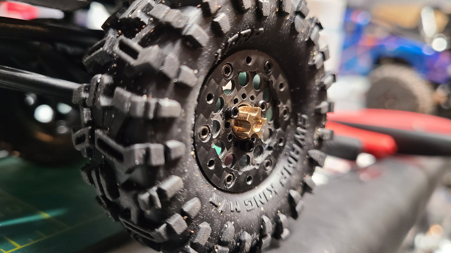 Flow Hub Caps M2 - fits Axial SCX24 - fits FCX24m