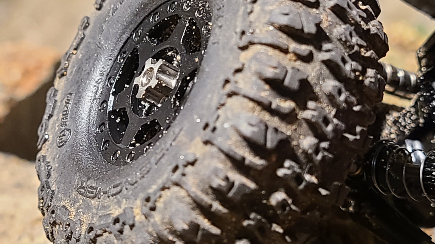 Flow Hub Caps M2 - fits Axial SCX24 - fits FCX24m