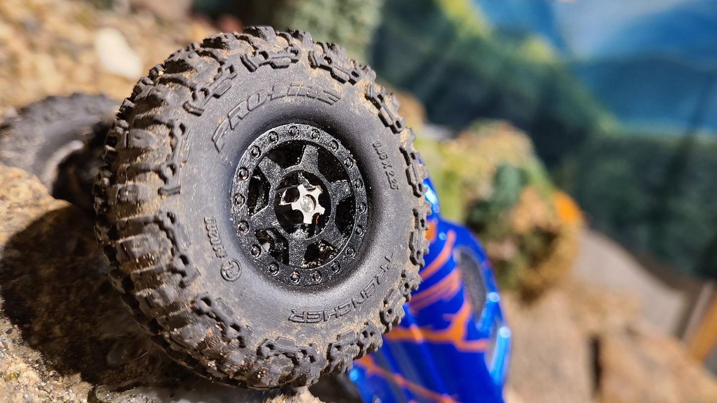 Flow Hub Caps M2 - fits Axial SCX24 - fits FCX24m
