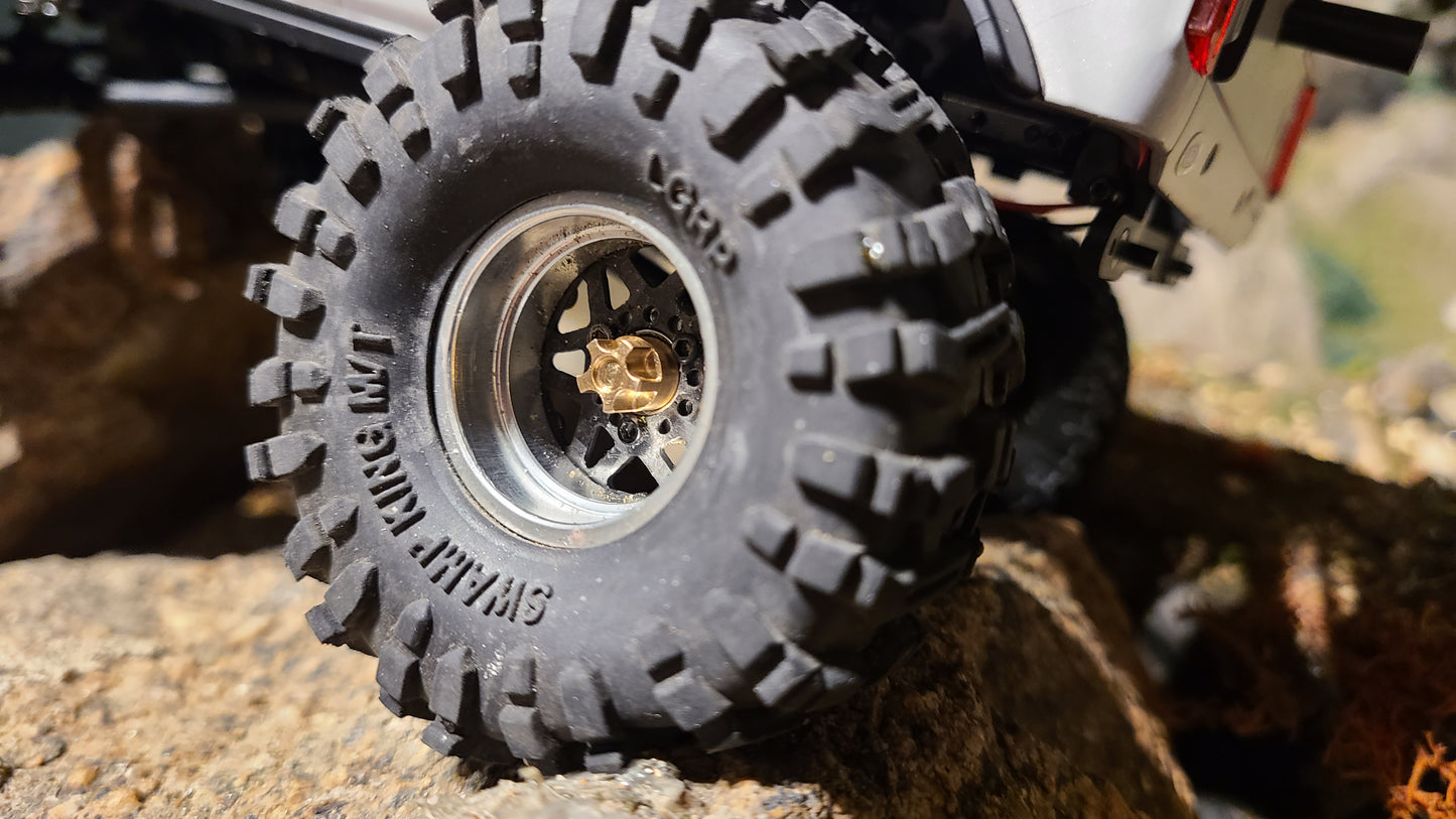 Flow Hub Caps M2 - fits Axial SCX24 - fits FCX24m
