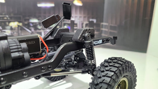 Rear Shock Tower and Rear Upper Links for FCX24 LC80