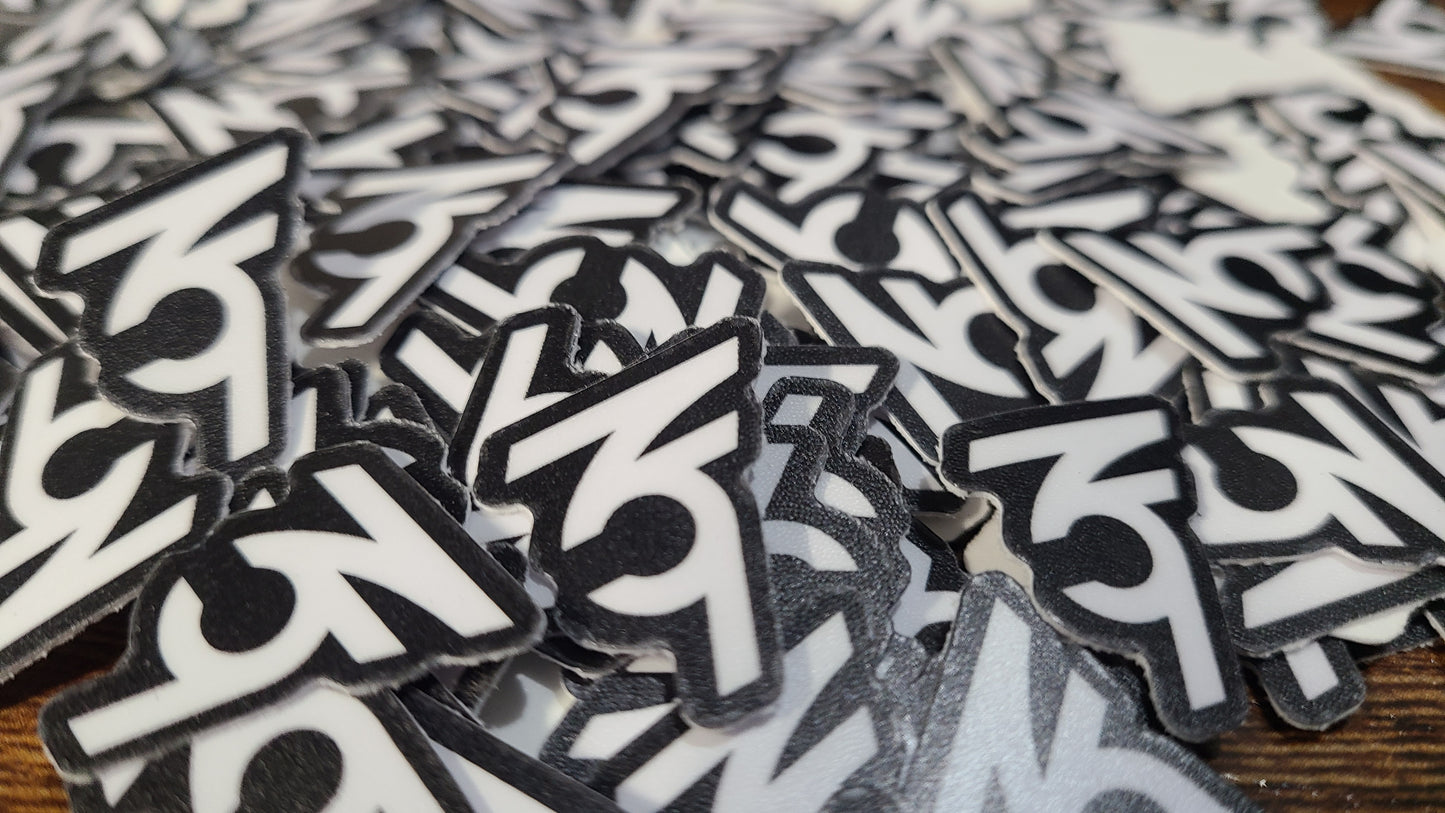 Die Cut 3Flow9 RC Decals - Stickers