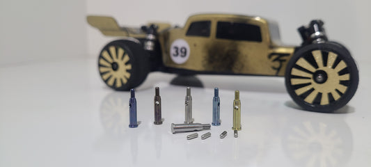 Flow Titanium Front Axle Shafts for Losi Micro-B and Micro-T