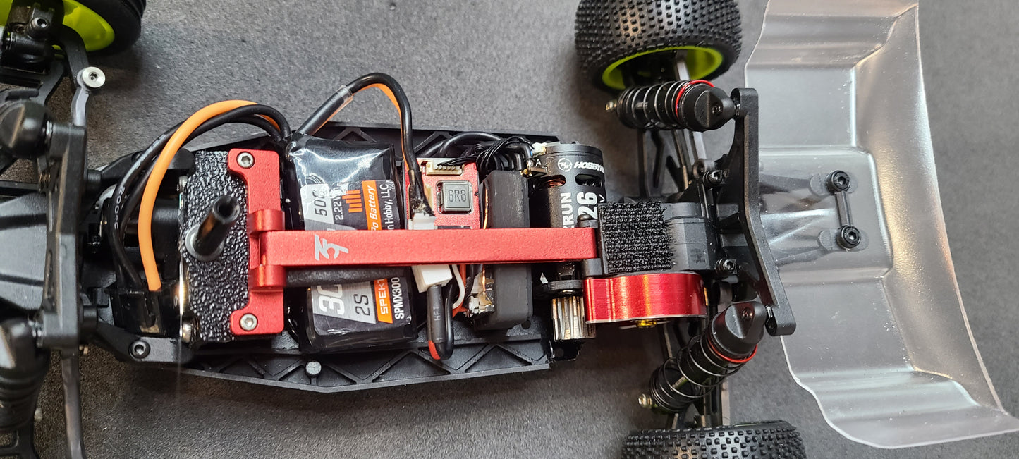 Bare Bones Straight Brace with brushless setup. Using a 300 mah battery.