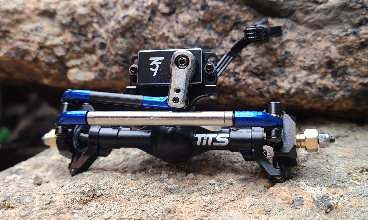 V2.1 Rolling Steel Steering Link - fits Tiny Terrains Rock Crawling Tits 12CV2 axles