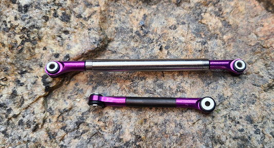 V2.1 (R.S.S.L)Rolling Steel Steering Link - Fits Hobbyplus CR-18 / Juice and Furitek FX118