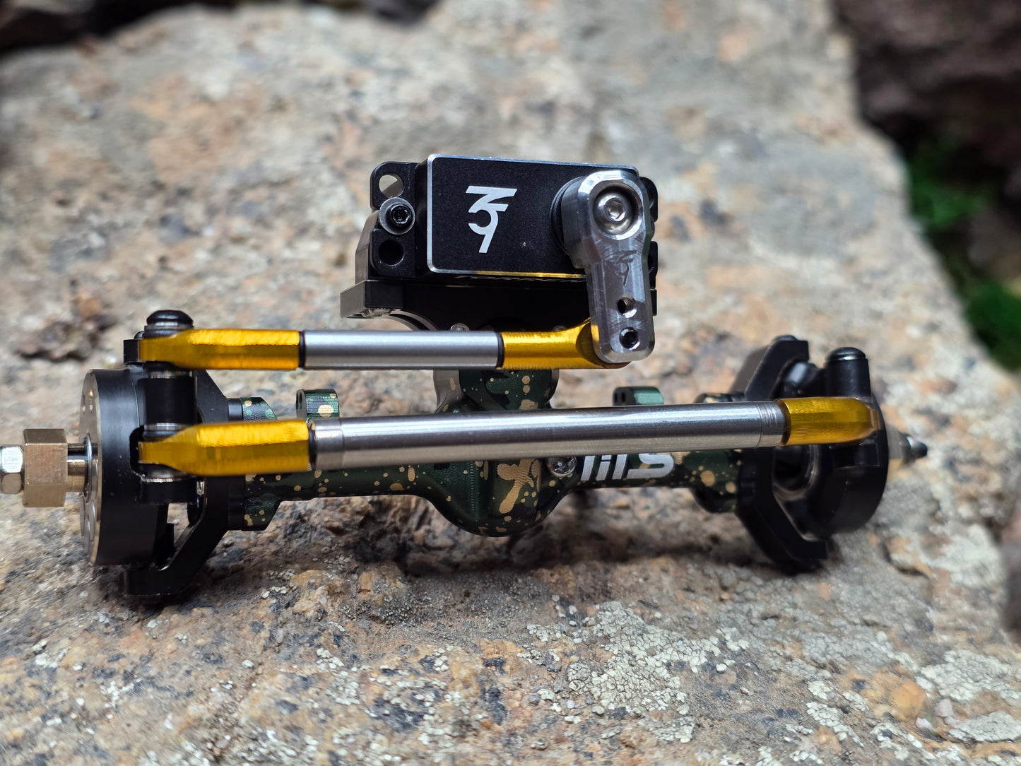 V2.1 Rolling Steel Steering Link - fits Tiny Terrains Rock Crawling Tits 12CV2 & 12CV3 axles