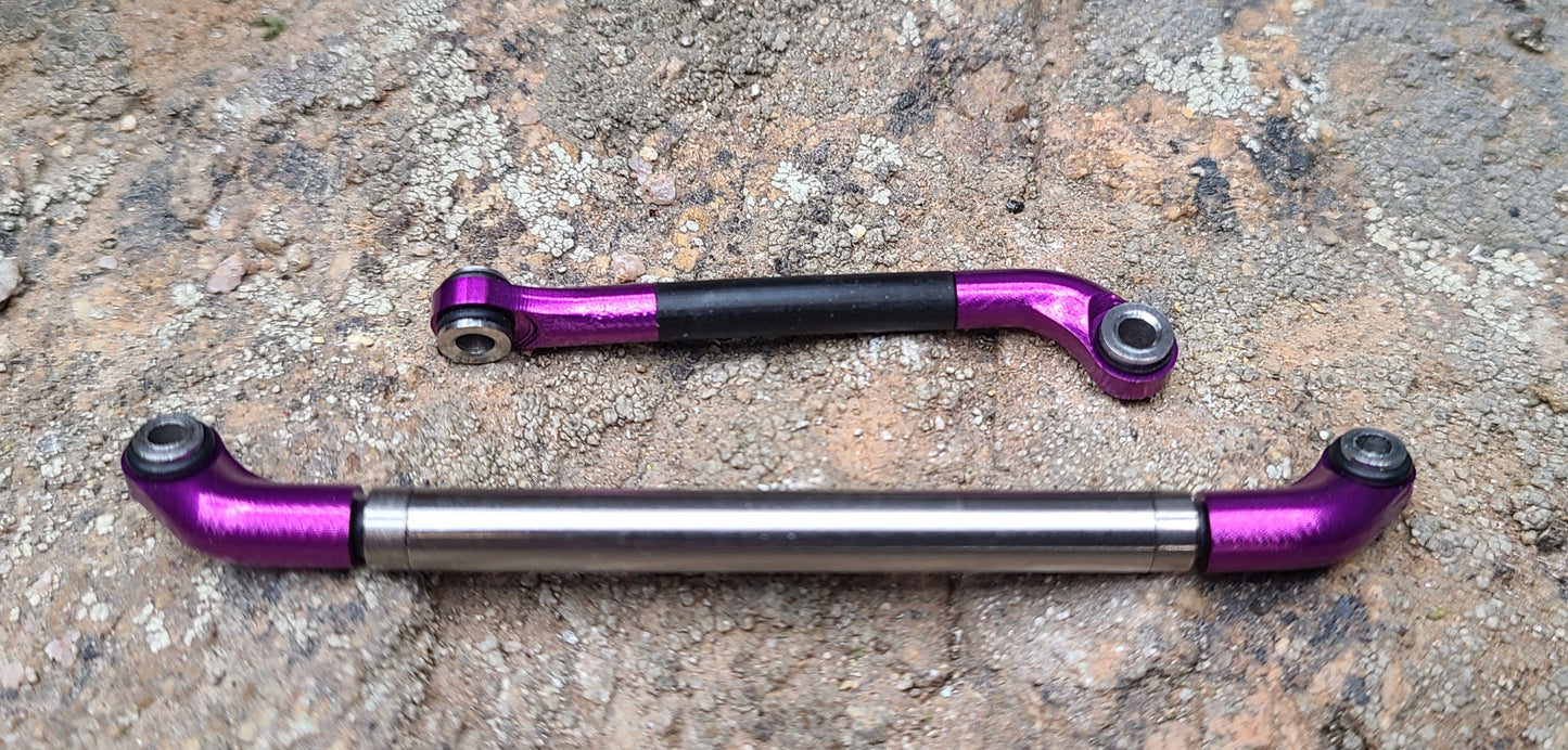 V2.1 Rolling Steel Steering Link - fits Tiny Terrains Rock Crawling Tits 12CV2 axles