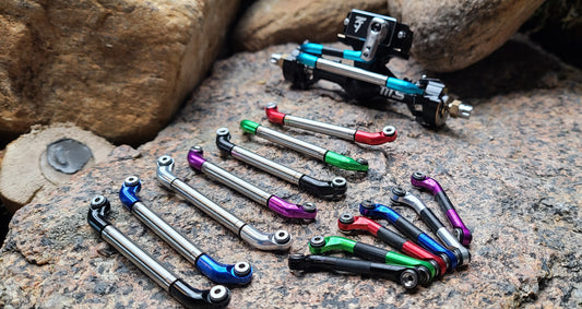 V2.1 Rolling Steel Steering Link - Fits Tiny Terrains Rock Crawling Tits 04Av1 SCX24 +2 Axles