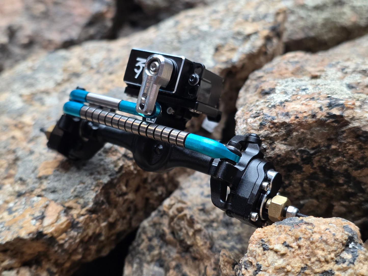 V2 Roller Bearing Steering Link (R.B.S.L.) - Fits MEUS +6.2mm Portals for SCX24