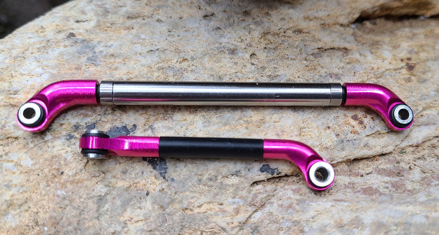 V2.1 Rolling Steel Steering Link - fits Tiny Terrains Rock Crawling Tits 12CV2 axles