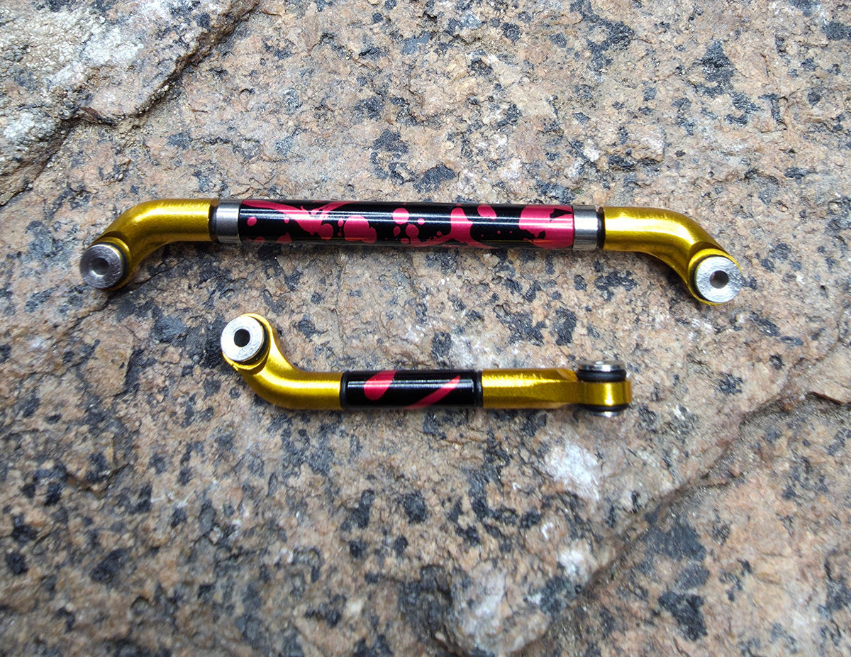 V2.2 R.A.S.L. (Rolling Aluminum Steering Link) Fits MEUS V2 +5 for SCX24 Axles