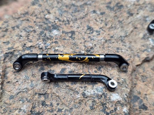 V2.2 Rolling Aluminum Steering Link (R.A.S.L.) for MEUS V1 +5mm SCX24 Axles