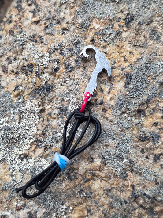 A36 Steel shown with D Ring and Bungee - *Battle axe not included. Purchase separately 