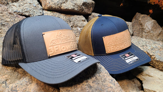 3Flow9 RC Leather Patch Trucker Hat