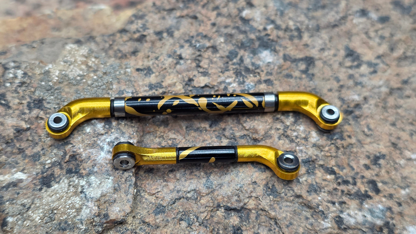 V2.2 R.A.S.L. (Rolling Aluminum Steering Link) Fits MEUS V2 +5 for SCX24 Axles