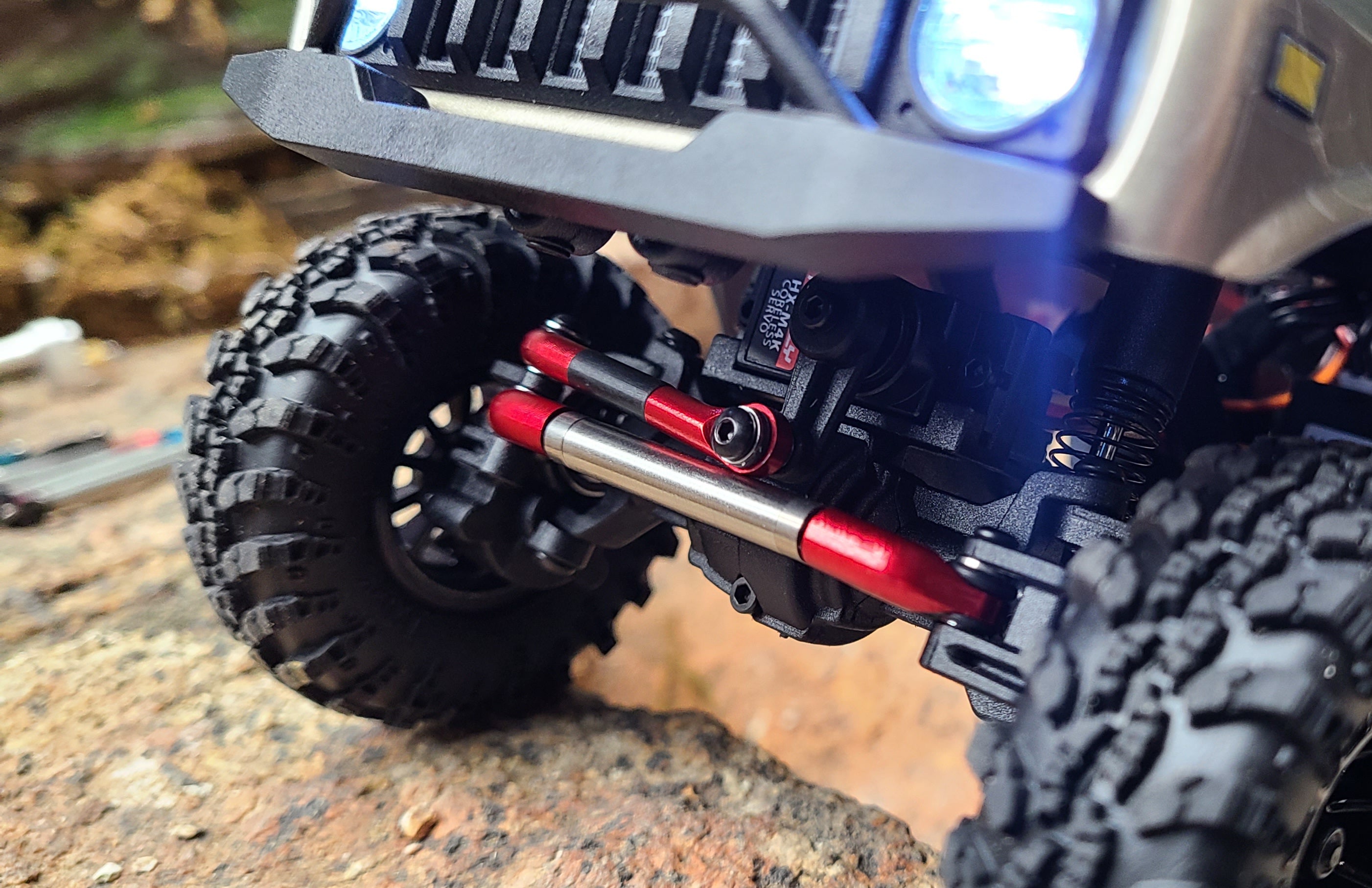 V2.1 Rolling Steel Steering Link - Fits Redcat Ascent 18 V2 High